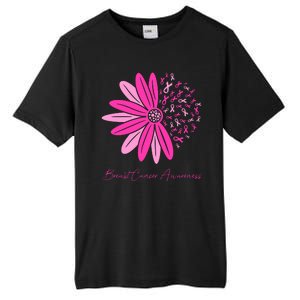 Breast Cancer Awareness Sunflower Ribbon Tall Fusion ChromaSoft Performance T-Shirt