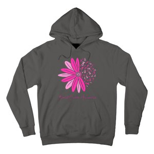 Breast Cancer Awareness Sunflower Ribbon Hoodie