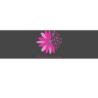 Breast Cancer Awareness Sunflower Ribbon Bumper Sticker