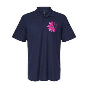 Breast Cancer Awareness Sunflower Ribbon Softstyle Adult Sport Polo