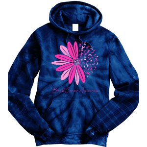 Breast Cancer Awareness Sunflower Ribbon Tie Dye Hoodie