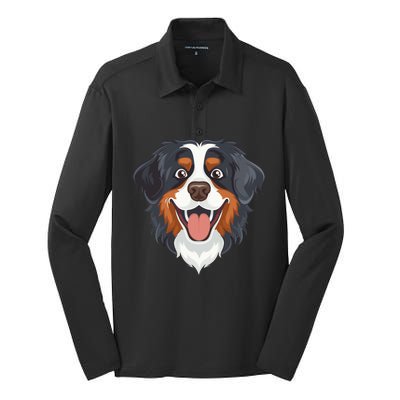 Bernedoole Cartoon Artwork Cool Gift Silk Touch Performance Long Sleeve Polo