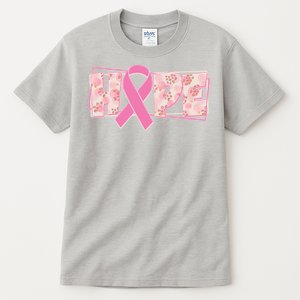 Breast Cancer Awareness Hope Leopard Print Tall T-Shirt