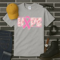 Breast Cancer Awareness Hope Leopard Print Tall T-Shirt