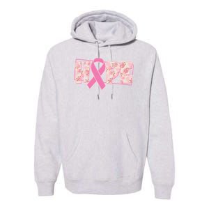 Breast Cancer Awareness Hope Leopard Print Premium Hoodie