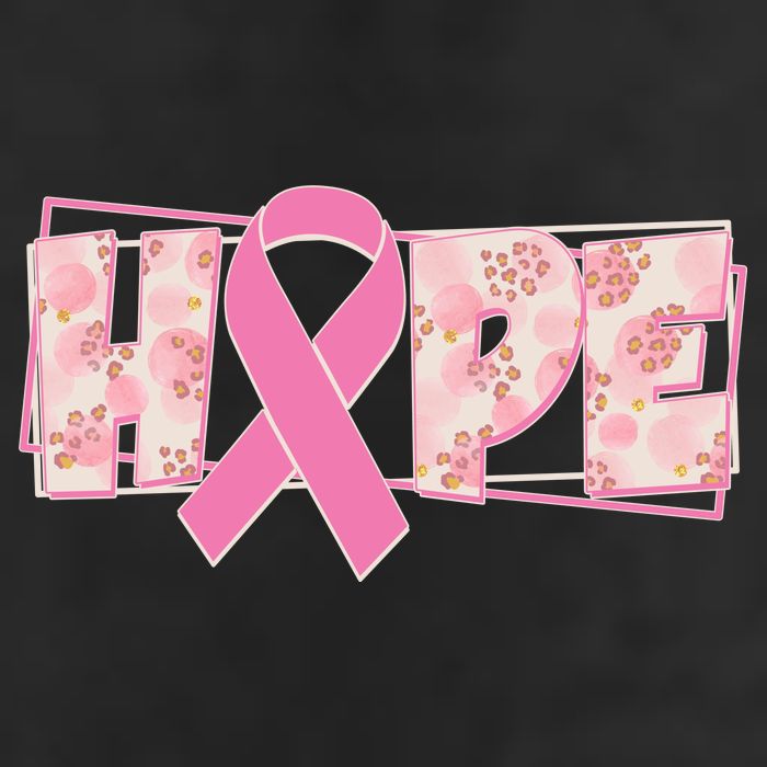 Breast Cancer Awareness Hope Leopard Print 7 Panel Mesh Trucker Snapback Hat