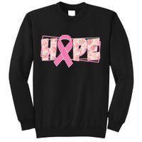 Breast Cancer Awareness Hope Leopard Print Sweatshirt