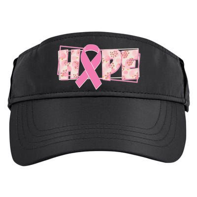 Breast Cancer Awareness Hope Leopard Print Adult Drive Performance Visor