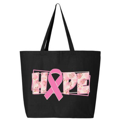 Breast Cancer Awareness Hope Leopard Print 25L Jumbo Tote