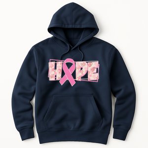 Breast Cancer Awareness Hope Leopard Print Hoodie