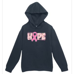 Breast Cancer Awareness Hope Leopard Print Urban Pullover Hoodie