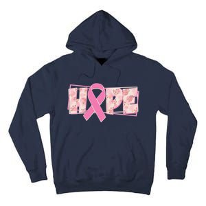 Breast Cancer Awareness Hope Leopard Print Tall Hoodie