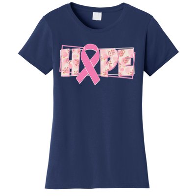 Breast Cancer Awareness Hope Leopard Print Women's T-Shirt