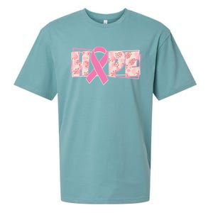 Breast Cancer Awareness Hope Leopard Print Sueded Cloud Jersey T-Shirt