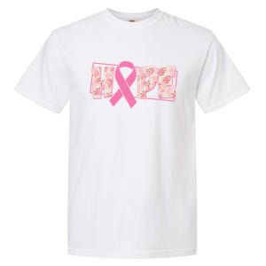 Breast Cancer Awareness Hope Leopard Print Garment-Dyed Heavyweight T-Shirt