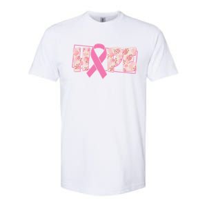 Breast Cancer Awareness Hope Leopard Print Softstyle CVC T-Shirt