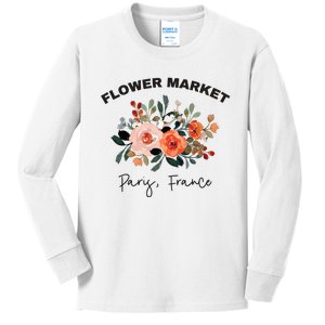 Bella Canvas A Great Teenage Girl Gift Wildflower Kids Long Sleeve Shirt