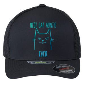 Best Cat Auntie Ever Cat Lover Gift Funny Gift Flexfit Unipanel Trucker Cap