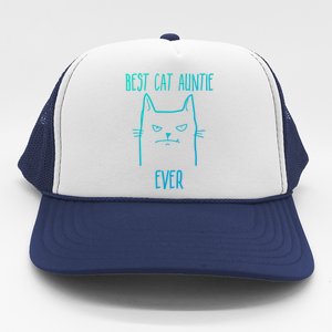 Best Cat Auntie Ever Cat Lover Gift Funny Gift Trucker Hat