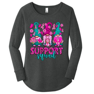 Breast Cancer Awareness For Gnomes Support Squad Women's Perfect Tri Tunic Long Sleeve Shirt