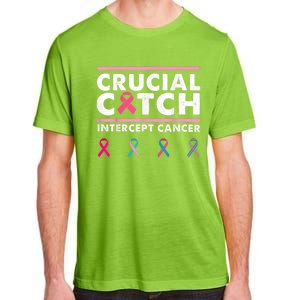 Breast Cancer Awareness Crucial A Catch Intercept Cancer Adult ChromaSoft Performance T-Shirt