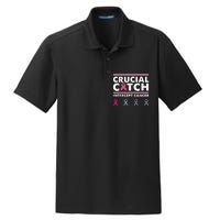 Breast Cancer Awareness Crucial A Catch Intercept Cancer Dry Zone Grid Polo