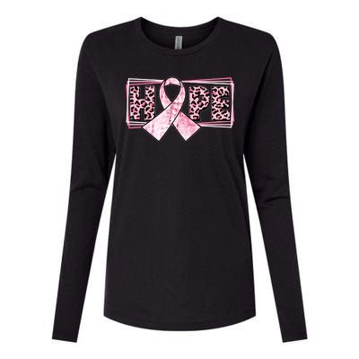 Breast Cancer Awareness Pink Hope Womens Cotton Relaxed Long Sleeve T-Shirt