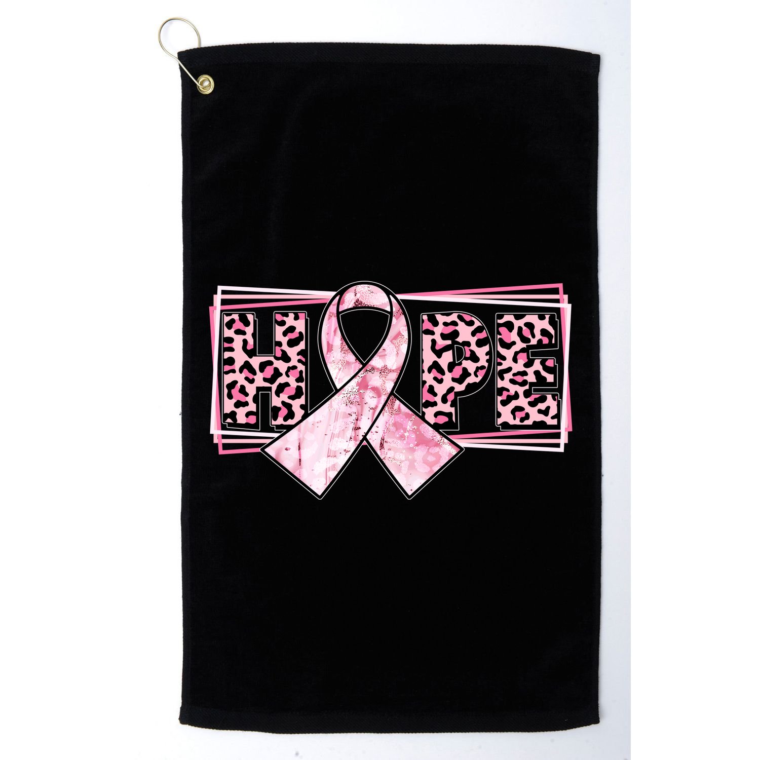 Breast Cancer Awareness Pink Hope Golf Towel