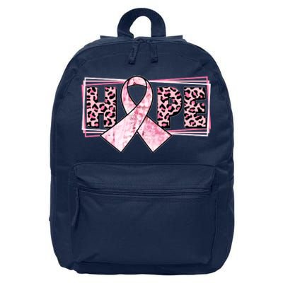 Breast Cancer Awareness Pink Hope 16 in Basic Backpack