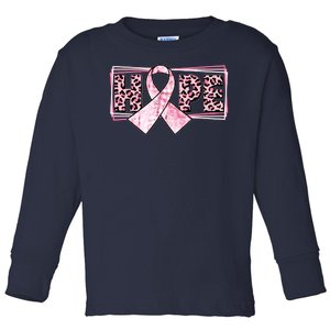 Breast Cancer Awareness Pink Hope Toddler Long Sleeve Shirt