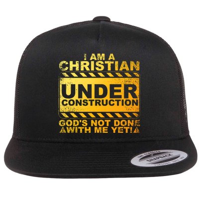 Best Christian Art God Appreciation Religious Flat Bill Trucker Hat