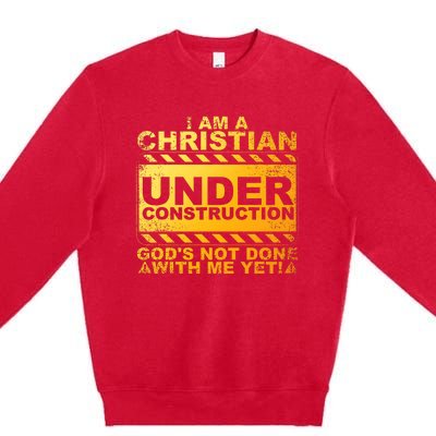 Best Christian Art God Appreciation Religious Premium Crewneck Sweatshirt