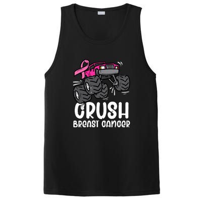 Breast Cancer Awareness Monster Truck Pink Ribbon Gift PosiCharge Competitor Tank