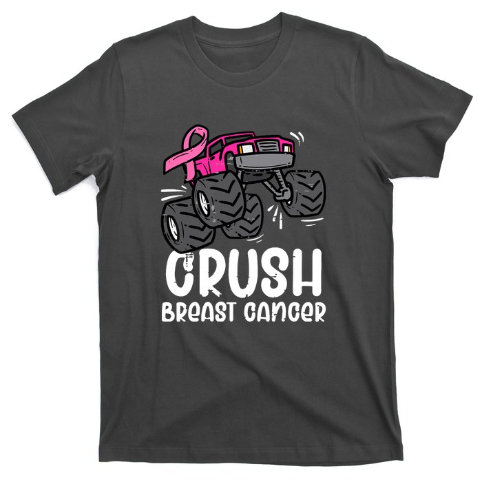 Breast Cancer Awareness Monster Truck Pink Ribbon Gift T-Shirt