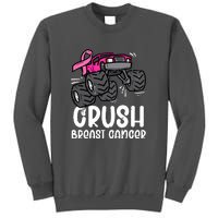 Breast Cancer Awareness Monster Truck Pink Ribbon Gift Tall Sweatshirt