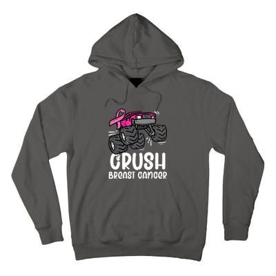 Breast Cancer Awareness Monster Truck Pink Ribbon Gift Tall Hoodie