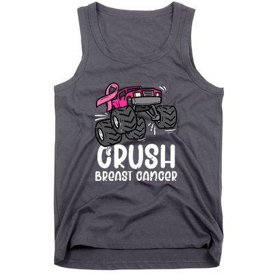 Breast Cancer Awareness Monster Truck Pink Ribbon Gift Tank Top