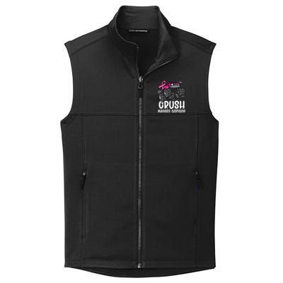 Breast Cancer Awareness Monster Truck Pink Ribbon Gift Collective Smooth Fleece Vest