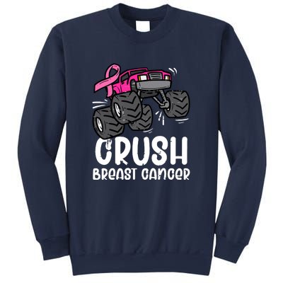 Breast Cancer Awareness Monster Truck Pink Ribbon Gift Sweatshirt