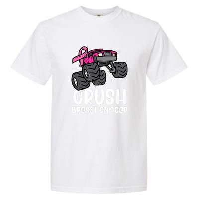 Breast Cancer Awareness Monster Truck Pink Ribbon Gift Garment-Dyed Heavyweight T-Shirt