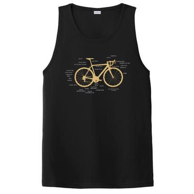 Bicycle Cycling Anatomy Road Bike Parts Biking Cyclist PosiCharge Competitor Tank