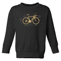 Bicycle Cycling Anatomy Road Bike Parts Biking Cyclist Toddler Sweatshirt