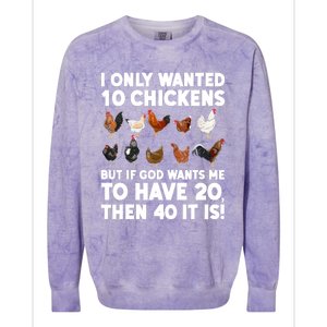 Best Chicken Art Poultry Themed Chicken Farmer Colorblast Crewneck Sweatshirt