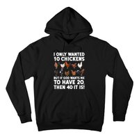 Best Chicken Art Poultry Themed Chicken Farmer Hoodie