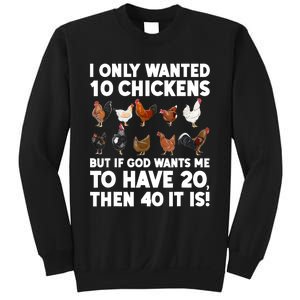 Best Chicken Art Poultry Themed Chicken Farmer Sweatshirt