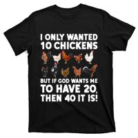 Best Chicken Art Poultry Themed Chicken Farmer T-Shirt