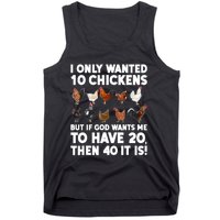 Best Chicken Art Poultry Themed Chicken Farmer Tank Top