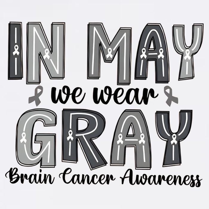 Brain Cancer Awareness Month In May We Wear Gray Button