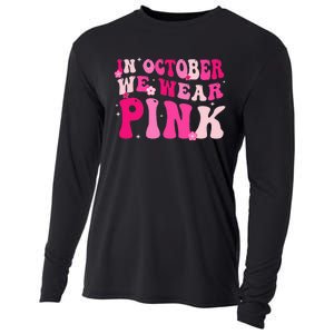 Breast Cancer Awareness In October We Wear Pink Cooling Performance Long Sleeve Crew