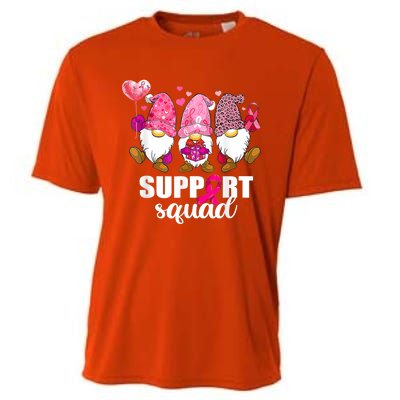 Breast Cancer Awareness Gnomes Support Squad Cooling Performance Crew T-Shirt